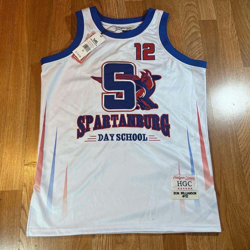 Zion Williamson Headgear Classics Spartanburg Day High‎ School Jersey Sz M
